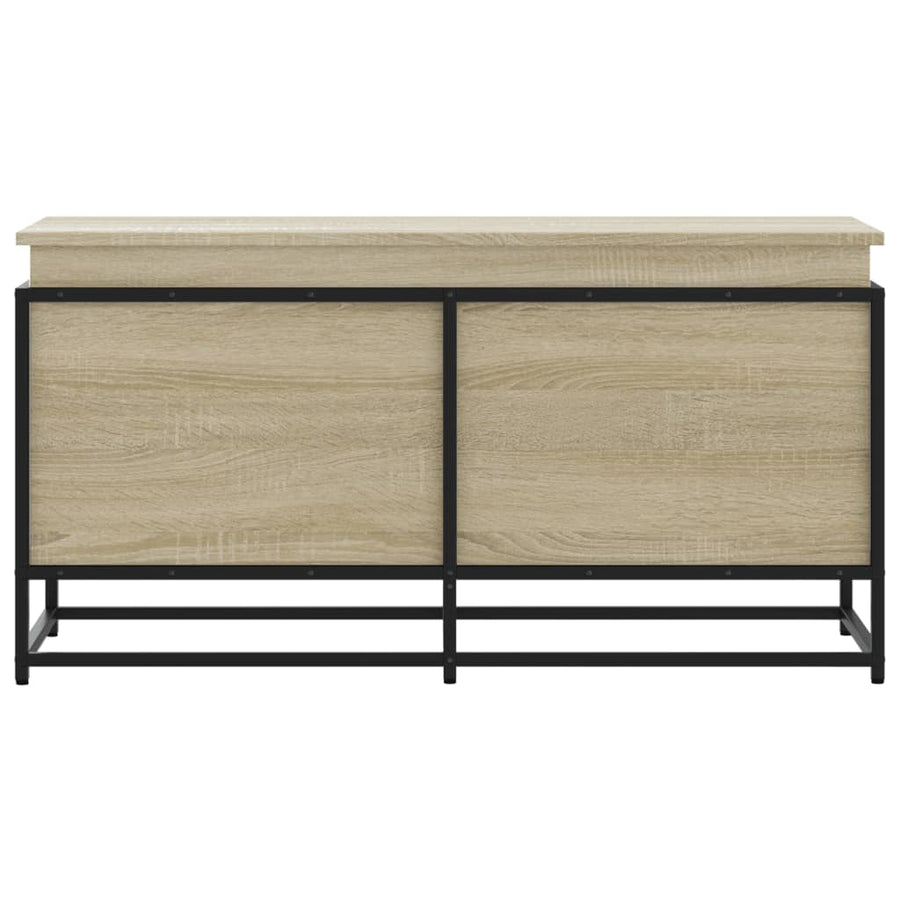 Opbergbox met deksel 100x40x51,5 cm bewerkt hout sonoma eiken