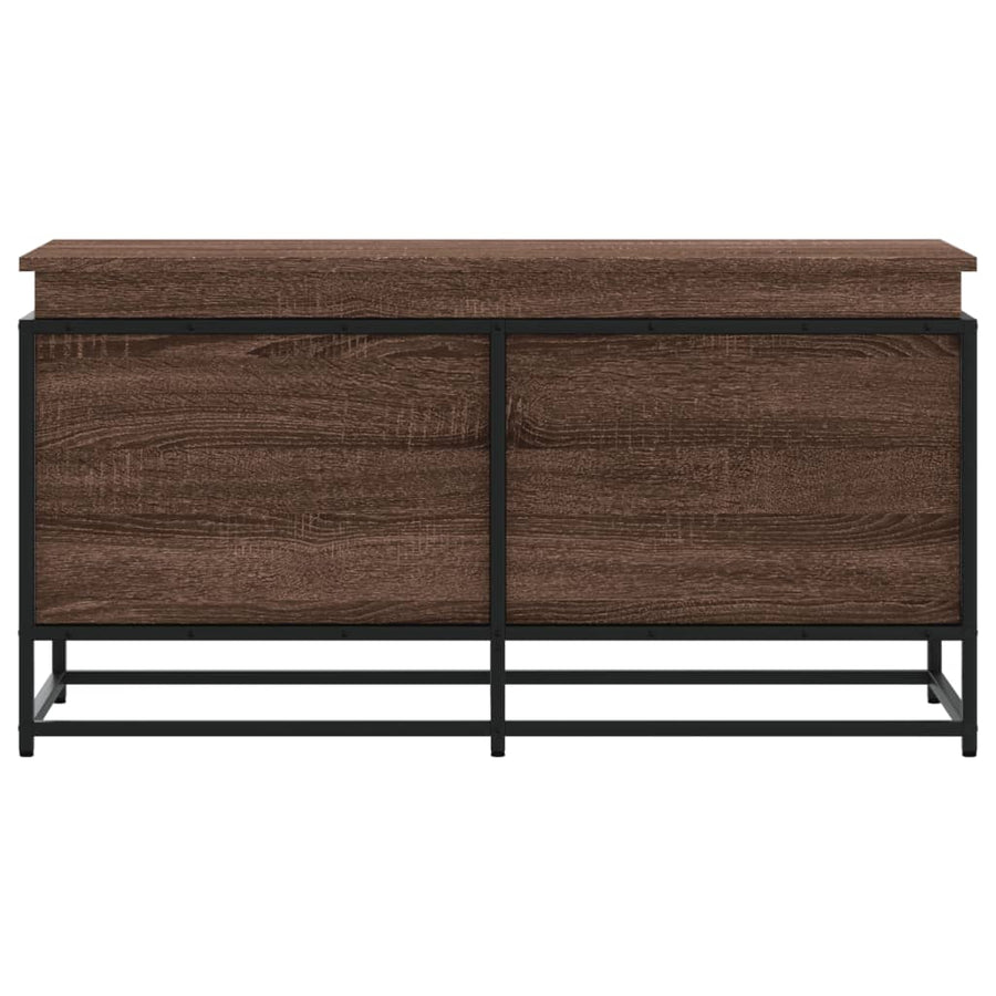 Opbergbox met deksel 100x40x51,5 cm bewerkt hout bruin eiken