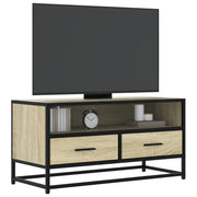 Tv-meubel 80x34,5x40 cm bewerkt hout metaal