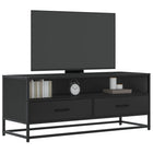 Tv-meubel 100x34,5x40 cm hout metaal zwart