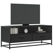 Tv-meubel 100x34,5x40 cm hout metaal zwart