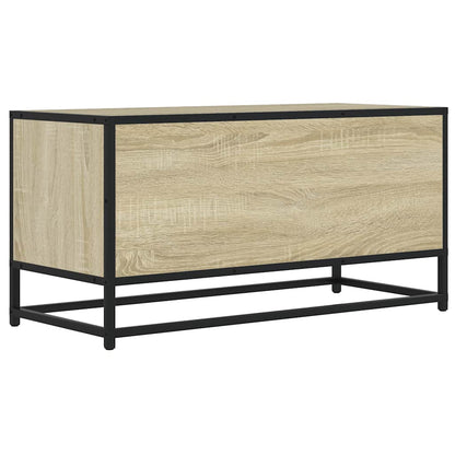 Tv-meubel 80x34,5x40 cm bewerkt hout metaal sonoma eikenkleurig