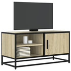 Tv-meubel 80x34,5x40 cm bewerkt hout metaal
