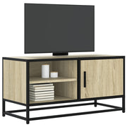 Tv-meubel 80x34,5x40 cm bewerkt hout metaal