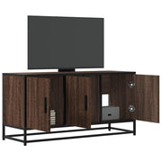 Tv-meubel 100x35x50 cm bewerkt hout metaal