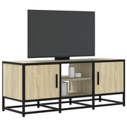 Tv-meubel 100x35x41 cm bewerkt hout metaal