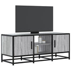 TV Cabinet 100x35x41 cm Engineered Wood Metal Grey Sonoma Oak