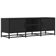 Tv-meubel 120x35x41 cm bewerkt hout en metaal zwart