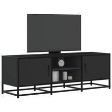 Tv-meubel 120x35x41 cm bewerkt hout en metaal zwart