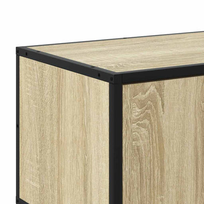 Tv-meubel 120x35x41 cm bewerkt hout metaal sonoma eikenkleurig