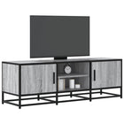 Tv-meubel 120x35x41 cm bewerkt hout metaal grijs