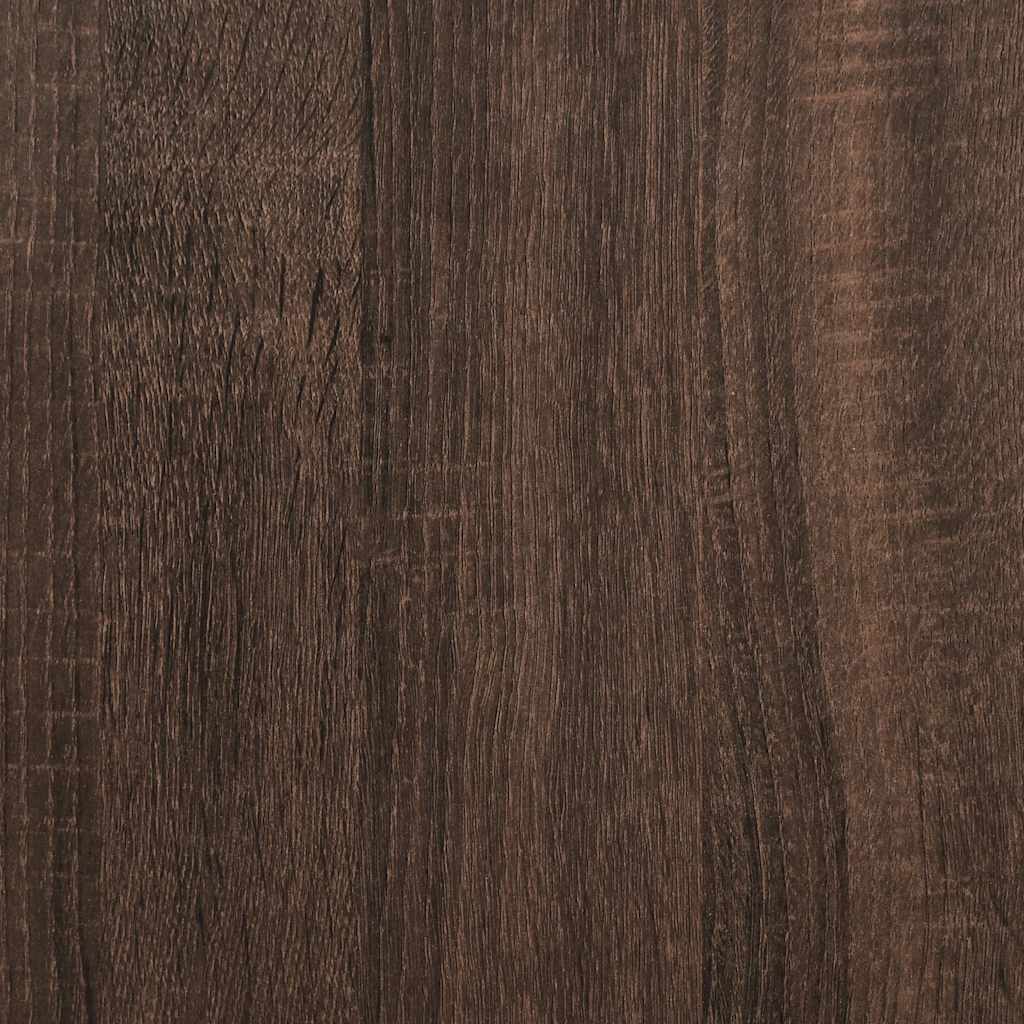 Tv-meubel 120x35x41 cm bewerkt hout metaal bruin eikenkleur