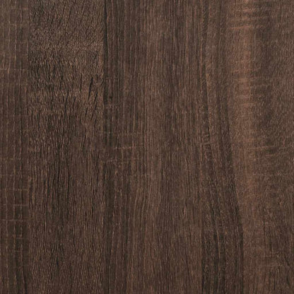 Tv-meubel 120x35x41 cm bewerkt hout metaal bruin eikenkleur