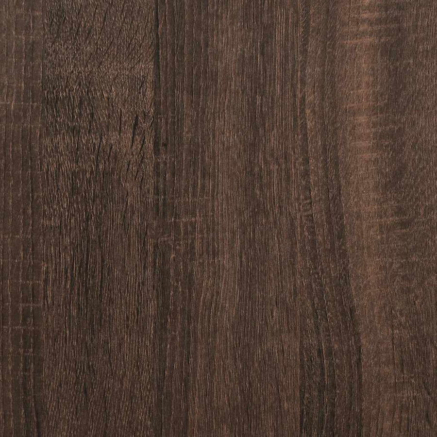 Tv-meubel 120x35x41 cm bewerkt hout metaal bruin eikenkleur