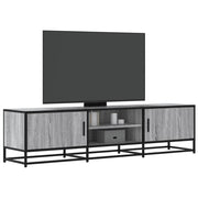 Tv-meubel 160x35x41 cm bewerkt hout metaal