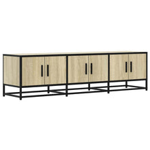 Tv-meubel 150x35x41 cm bewerkt hout metaal sonoma eikenkleurig