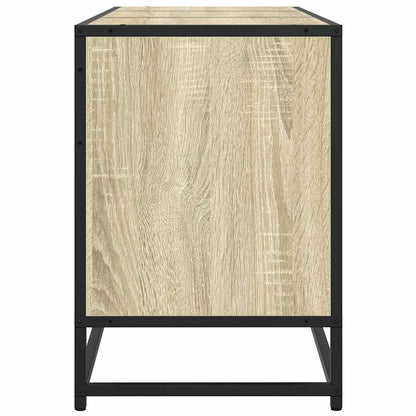 Tv-meubel 150x35x41 cm bewerkt hout metaal sonoma eikenkleurig