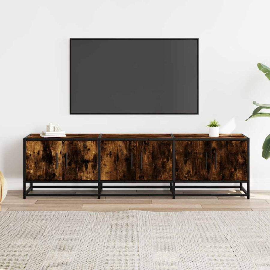 Tv-Meubel 150X35X41 Cm Bewerkt Hout Metaal Kleurig 150 cm