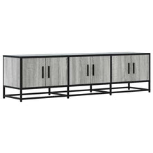 Tv-meubel 150x35x41 cm bewerkt hout metaal grijs sonoma eiken