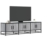 Tv-meubel 150x35x41 cm bewerkt hout metaal grijs