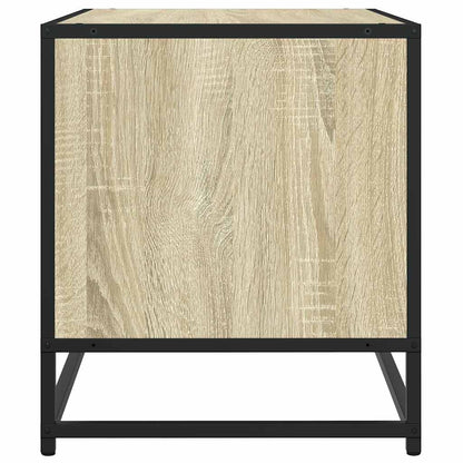 Tv-meubel 61x40x46 cm bewerkt hout metaal sonoma eikenkleurig