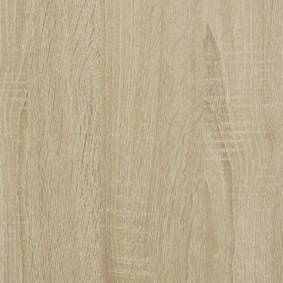 Tv-meubel 61x40x46 cm bewerkt hout metaal sonoma eikenkleurig
