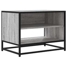 Tv-meubel 61x40x46 cm bewerkt hout metaal grijs sonoma eiken