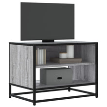 Tv-meubel 61x40x46 cm bewerkt hout metaal grijs sonoma eiken