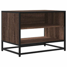 Tv-meubel 61x40x46 cm bewerkt hout metaal bruin eikenkleur