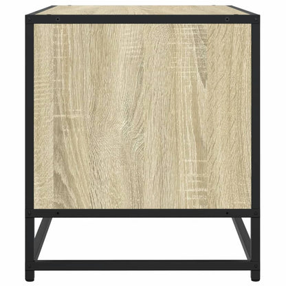 Tv-meubel 91x40x46 cm bewerkt hout metaal sonoma eikenkleurig