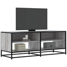 Tv-meubel 120,5x40x46 cm bewerkt hout metaal grijs