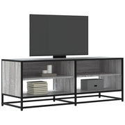 Tv-meubel 120,5x40x46 cm bewerkt hout metaal grijs