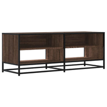 Tv-meubel 120,5x40x46 cm bewerkt hout metaal bruin eikenkleur