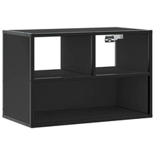 Tv-meubel 60x31x39,5 cm bewerkt hout en metaal zwart