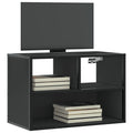 Tv-meubel 60x31x39,5 cm bewerkt hout en metaal zwart