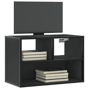 Tv-meubel 60x31x39,5 cm bewerkt hout metaal zwart