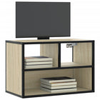 Tv-meubel 60x31x39,5 cm bewerkt hout metaal