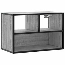 Tv-meubel 60x31x39,5 cm bewerkt hout metaal grijs sonoma eiken