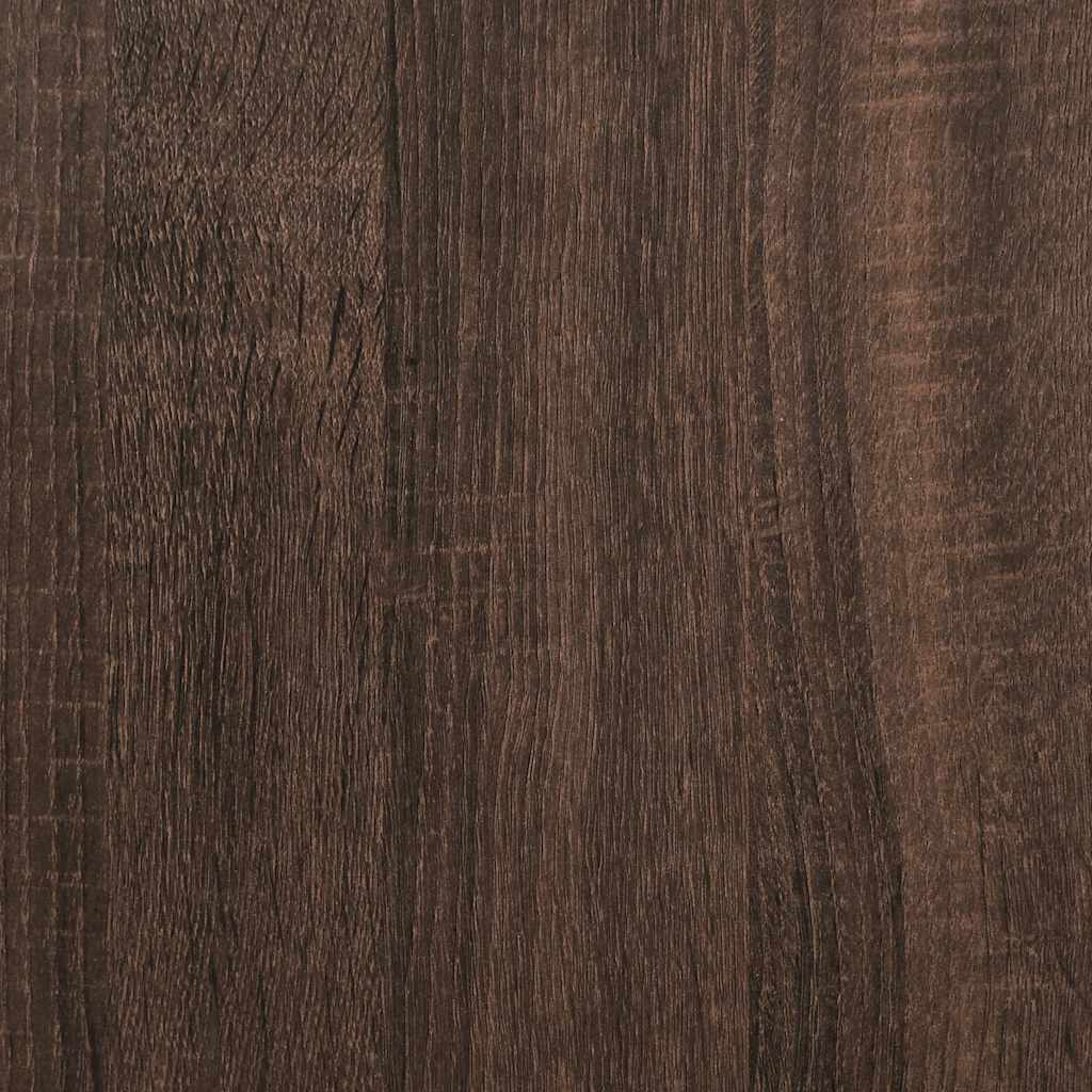 Tv-meubel 60x31x39,5 cm bewerkt hout metaal bruin eikenkleurig