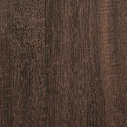 Tv-meubel 60x31x39,5 cm bewerkt hout metaal bruin eikenkleurig