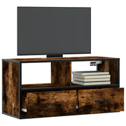Tv-meubel 80x31x39,5 cm bewerkt hout metaal