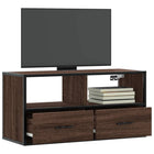 Tv-meubel 80x31x39,5 cm bewerkt hout metaal