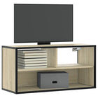 Tv-meubel 80x31x39,5 cm bewerkt hout metaal