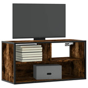 Tv-meubel 80x31x39,5 cm bewerkt hout metaal
