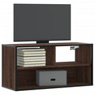 Tv-meubel 80x31x39,5 cm bewerkt hout metaal