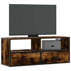 Tv-meubel 100x31x39,5 cm bewerkt hout metaal