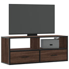 Tv-meubel 100x31x39,5 cm bewerkt hout metaal