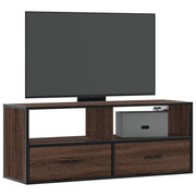 Tv-meubel 100x31x39,5 cm bewerkt hout metaal