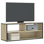 Tv-meubel 100x31x39,5 cm bewerkt hout metaal