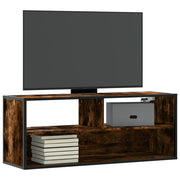 Tv-meubel 100x31x39,5 cm bewerkt hout metaal